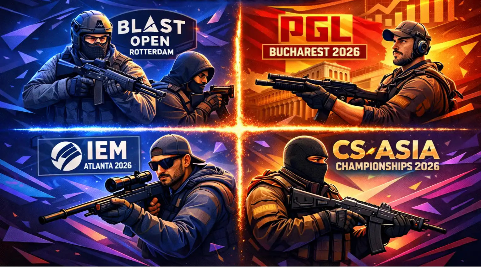 February VRS Invites Explained: How BLAST Open Rotterdam, PGL Bucharest, IEM Atlanta & CS Asia Championships Pick Their Teams